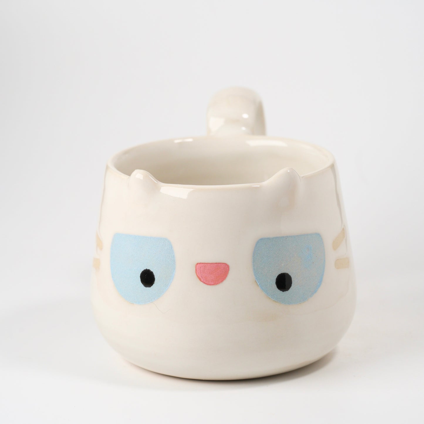 Mug, White Cat