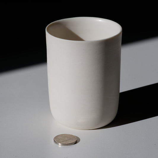 Cup/Candleholder - White