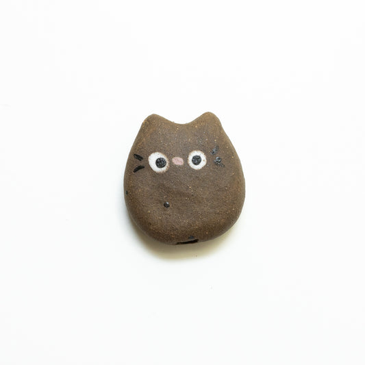 Ceramic Kitty Magnets, Chocolate Chip